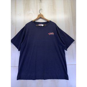 Vintage Cheers Boston Embroidered Blue Mens T Shirt-7854